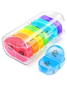 Organizador Semanal de Pastillas AUVON AM PM 7 Compartimentos