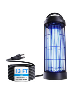 Zapper de Insectos Coospider-Repta 36W para 1/2 Acre con Cable 3.96m