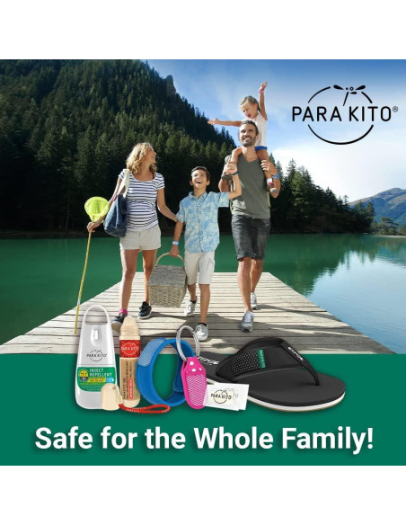 Clip Repelente de Insectos PARA'KITO Gris - Aceites Naturales