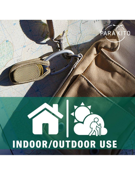 Clip Repelente de Insectos PARA'KITO Gris - Aceites Naturales