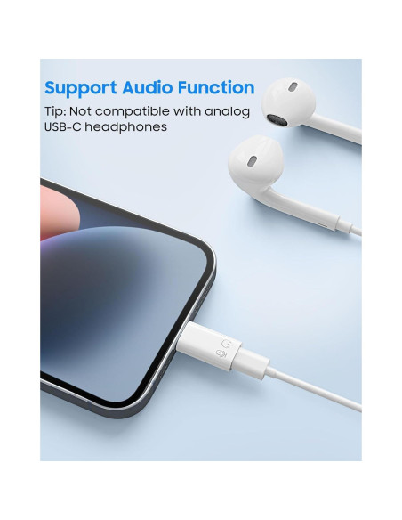 Adaptador MoKo USB C a Lightning para iPhone y iPad