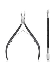 Cortador y Empujador de Cutículas Ejiubas Acero Inoxidable