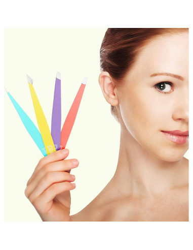 Juego de Pinzas de Precisión Tomata - 4 Piezas Acero Inoxidable