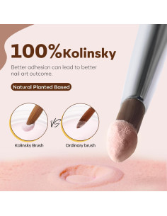 Juego de Pinceles para Uñas Acrílicas Modelones 8/10/12 2