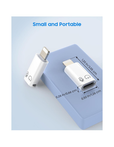 Adaptador MoKo USB C a Lightning para iPhone y iPad