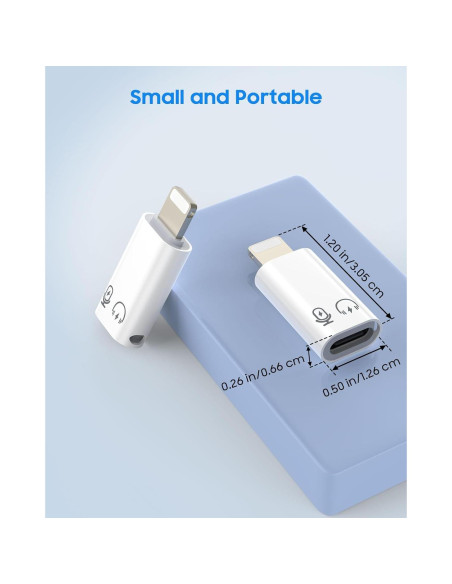 Adaptador MoKo USB C a Lightning para iPhone y iPad