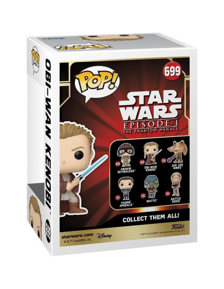 Figura Funko Pop OBI-Wan Kenobi Padawan Star Wars 9.53 cm