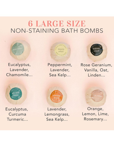 Juego de Bombas de Baño Orgánicas Beauty by Earth - 6 Piezas