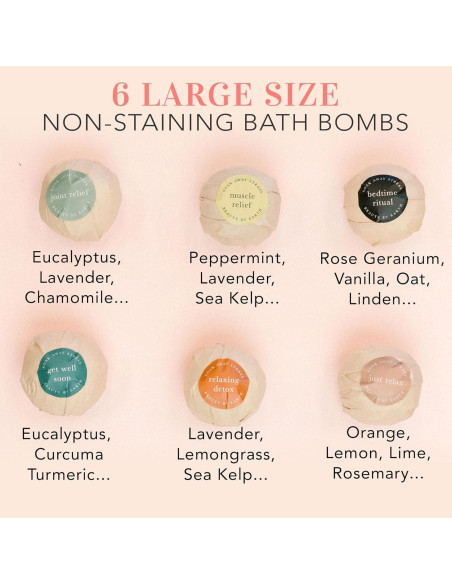 Juego de Bombas de Baño Orgánicas Beauty by Earth - 6 Piezas