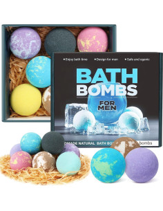 Set de 8 Bombas de Baño Orgánicas Excalla con Aceites Esenciales 2