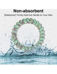 Lazos para Cabello en Espiral JessLab - 10 Piezas Colores Variados 2