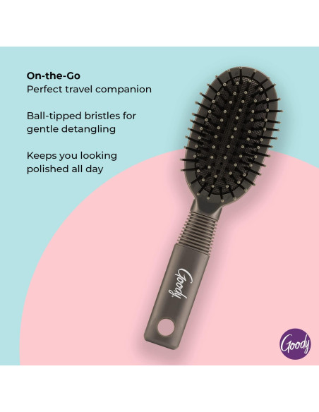 Cepillo de Pelo Mini Goody Ovalado para Todo Tipo de Cabello