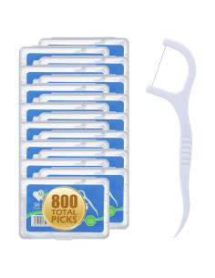 800 Palillos de Hilo Dental Aussumy - Limpieza Profunda y Mango Ergonómico