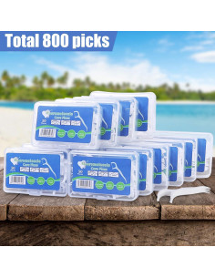 800 Palillos de Hilo Dental Aussumy - Limpieza Profunda y Mango Ergonómico 2