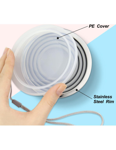 Tazas de Silicona Plegables Nanaborn 270ml para Camping - 2 Unidades