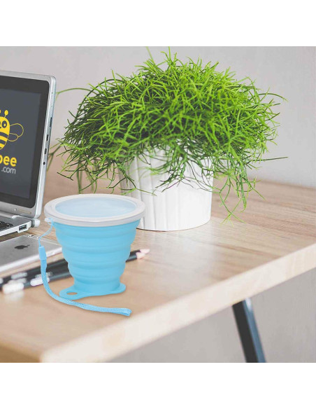 Tazas de Silicona Plegables Nanaborn 270ml para Camping - 2 Unidades