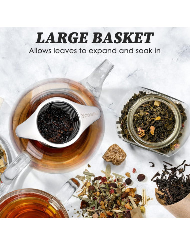 Infusor de Té de Acero Inoxidable Yoassi Extra Fino 12.7 cm