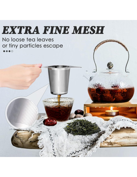 Infusor de Té de Acero Inoxidable Yoassi Extra Fino 12.7 cm