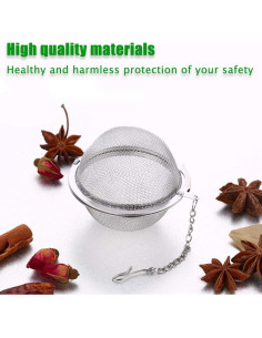 Infusor de Té GOLF 2 Piezas Acero Inoxidable 8.9 cm 2