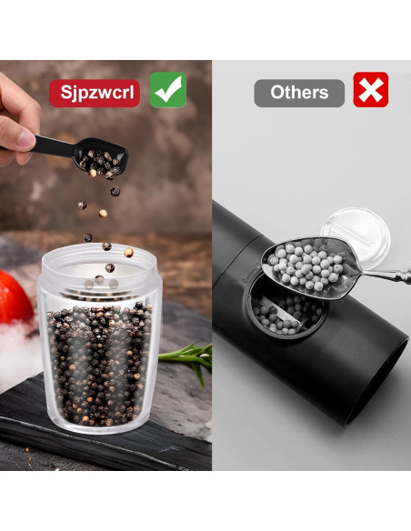 Juego de Molinillos Eléctricos de Sal y Pimienta Sjpzwcrl 200ml