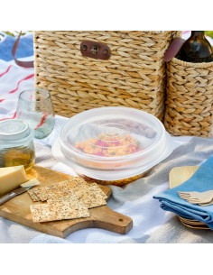 Tapa de Silicona Reutilizable Stasher 3-Pack Grande 22.86 cm 2