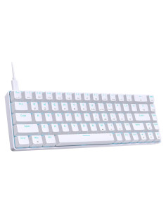 Teclado Mecánico DIERYA T68SE 68 Teclas Anti-Ghosting Blanco