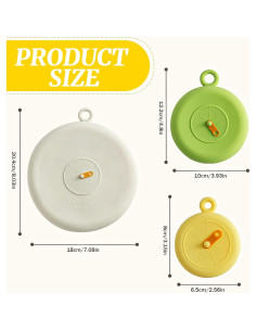 Juego de 6 Tapas de Silicona Estirables MdakeGo - Apta Microondas 2