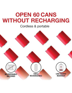 Abridor de Latas Eléctrico Proctor Silex 76505 Inalámbrico Rojo 2