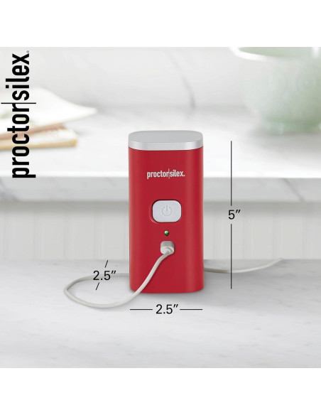 Abridor de Latas Eléctrico Proctor Silex 76505 Inalámbrico Rojo