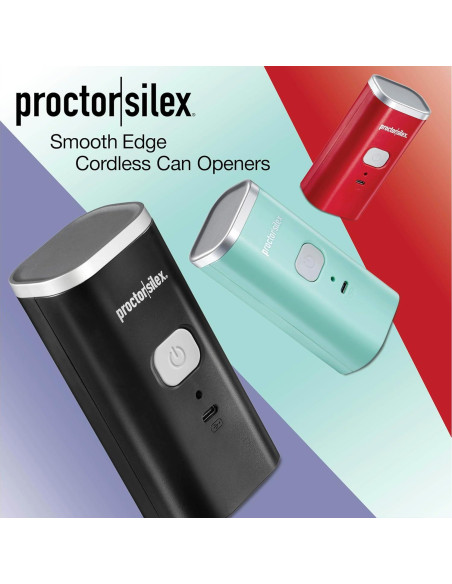Abridor de Latas Eléctrico Proctor Silex 76505 Inalámbrico Rojo