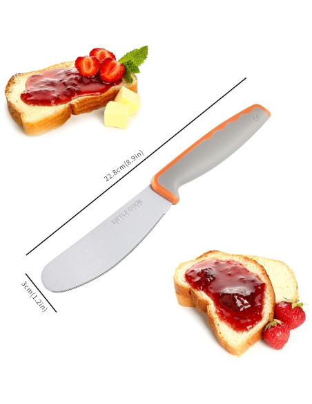 Espátula de Mantequilla Little Cook 11.9 cm Acero Inoxidable