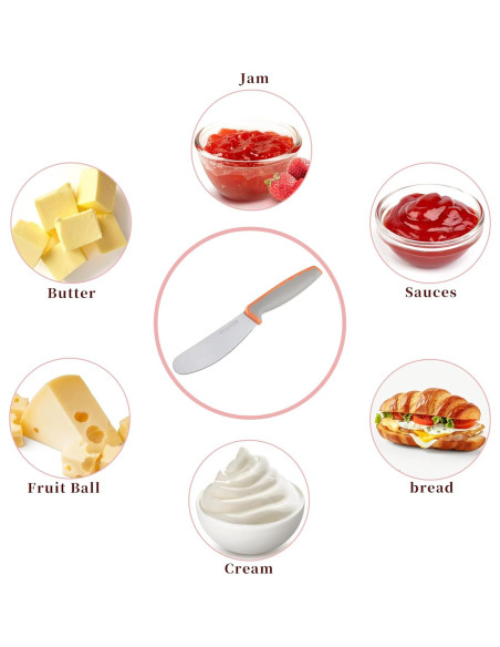 Espátula de Mantequilla Little Cook 11.9 cm Acero Inoxidable