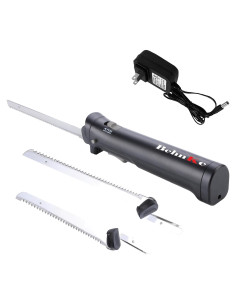 Cuchillo Eléctrico Inalámbrico Behnke 33cm 8W con 4 Cuchillas