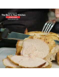 Cuchillo Eléctrico Inalámbrico Behnke 33cm 8W con 4 Cuchillas 2