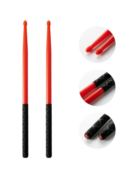 Baquetas de Nylon Tamaño 40.6cm 2 pares Antideslizantes