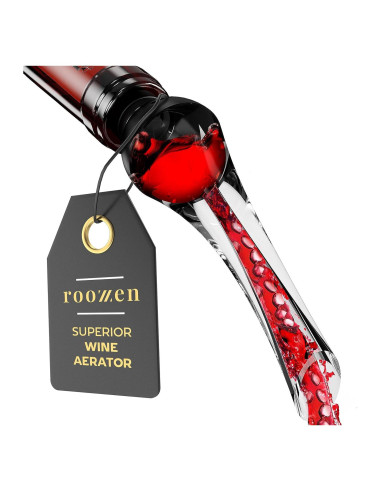 Aerador de Vino Roozzen con Vertedor Sin Derrames - 136g