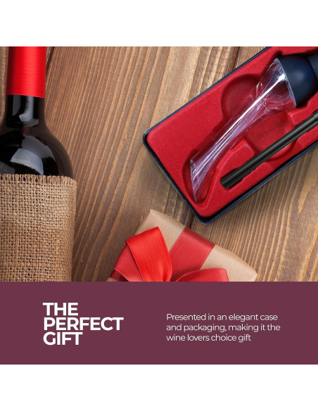 Aerador de Vino Roozzen con Vertedor Sin Derrames - 136g