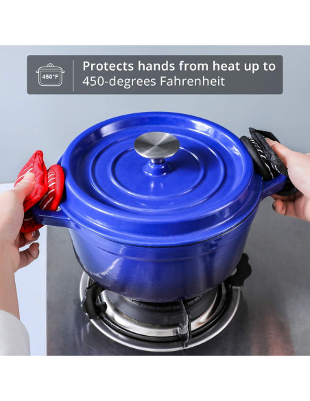 Cubiertas de Mango de Sartenes de Hierro Fundido Leadiy 2 Pcs