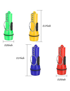 Linterna Mini Winbar con Llavero 24PCS Colores Surtidos 2