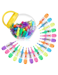 90 Marcadores Fluorescentes Aromatizados Ctosree Multicolor