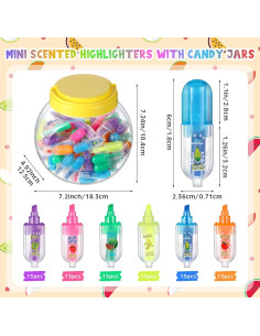 90 Marcadores Fluorescentes Aromatizados Ctosree Multicolor 2