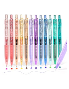 Set de 12 Bolígrafos Gel Cuatro Caramelos 0.5mm Multicolor