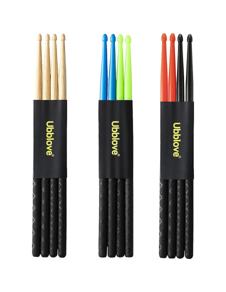 Baquetas de Nylon Tamaño 40.6cm 2 pares Antideslizantes