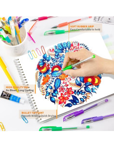 Bolígrafos de Gel Aen Art 30 Colores Punta Fina 0.5cm 2