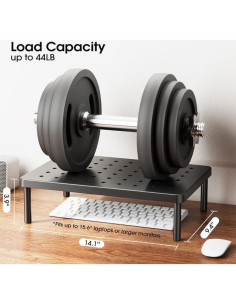 Soporte Ergonómico para Monitor WiseBegan 35.8x23.9cm 2