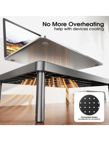 Soporte Ergonómico para Monitor WiseBegan 35.8x23.9cm