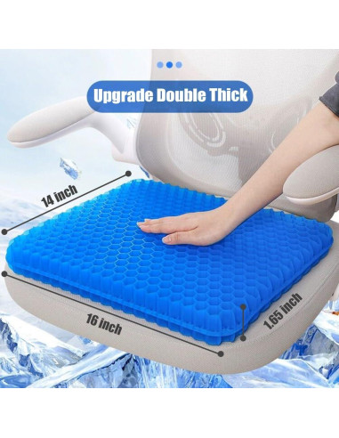 Cojín de Asiento de Gel Helishy 40x35cm Antideslizante