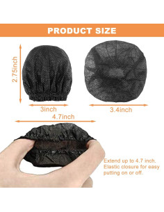 Cubiertas de Micrófono Desechables 250 Pcs - No Tejidas con Banda Elástica 2
