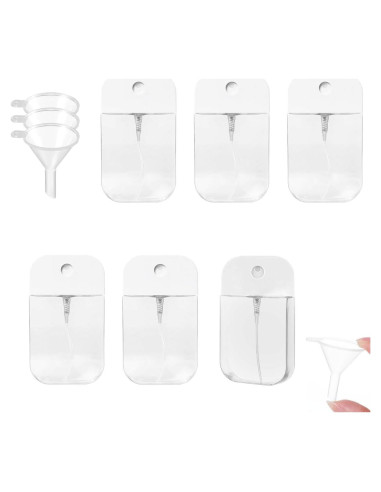 6 Botellas de Spray Transparentes 50ml LMYzhijia Recargables