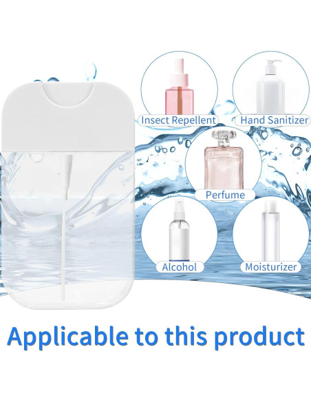 4 Botellas de Spray Rimoev 50 ml Transparentes Reutilizables